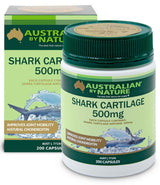 Australian By Nature Shark Cartilage 500mg 200 Capsules