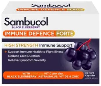 Sambucol Immune Defense Forte 30 Hard Capsules