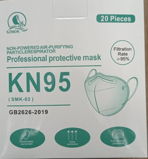 Shuangma KN95 Mask หน้ามืออาชีพ 20 ชิ้น