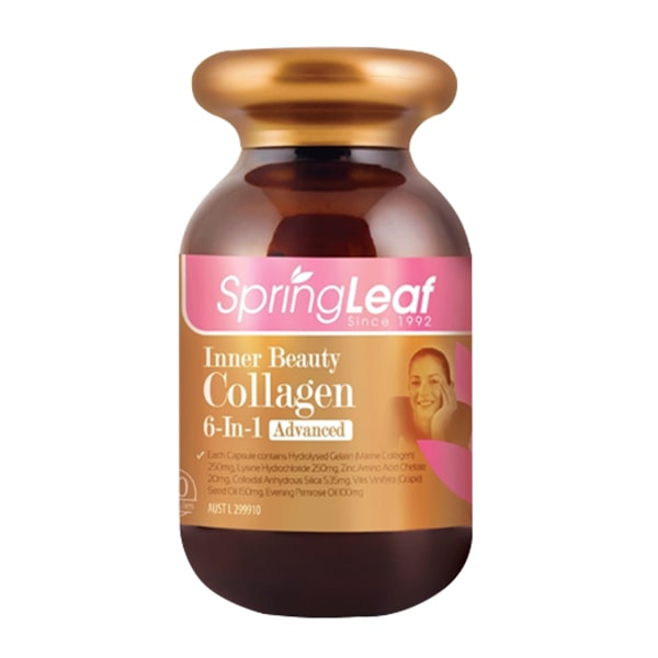 Spring Leaf Inner Beauty Collagen 6-in-1 180 แคปซูล