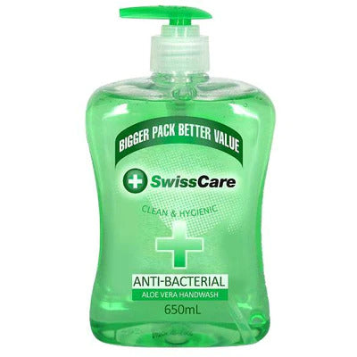 Swiss Care Anti-Bacterial Aloe Vera Handwash 650ml