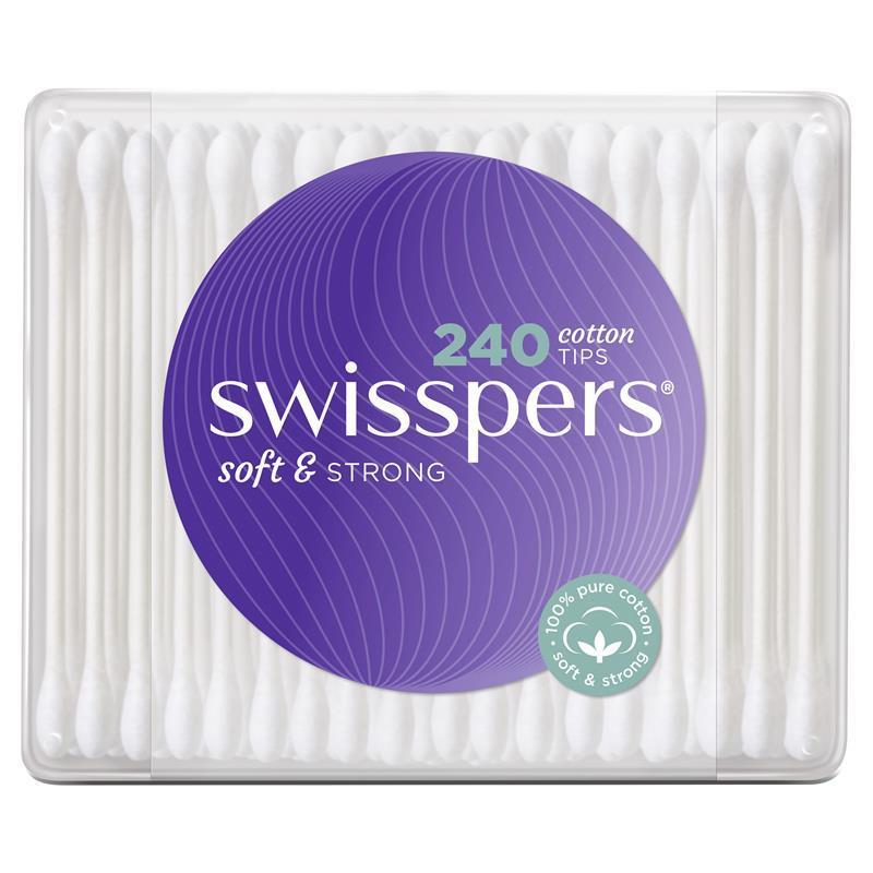 เคล็ดลับผ้าฝ้าย Swisspers 240 แพ็ค