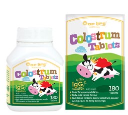 Top Life Colostrum Tablets 820 Max 180 Tablets