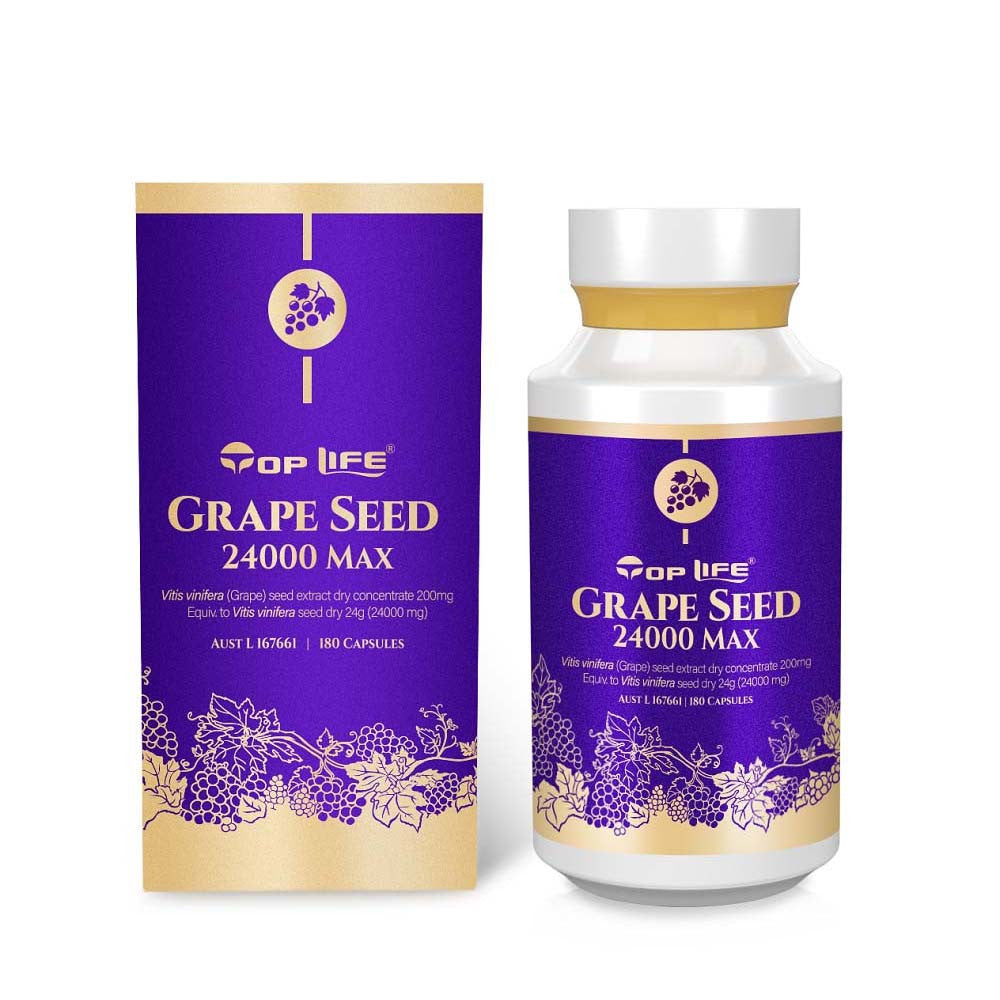 Top Life Grape Seed 24000 Max 180 Capsules