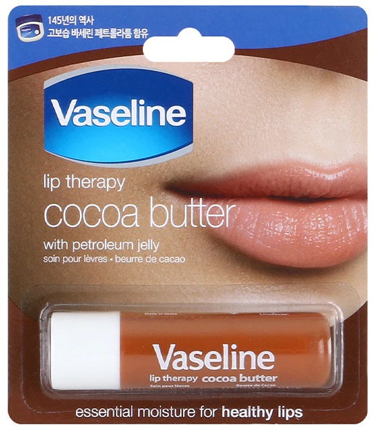 Vaseline Lip Therapy Cocoa Butter กับปิโตรเลียมเจลลี่ 4.8 กรัม