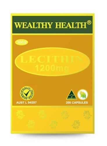 Wealthy Health Lecithin 1200mg 200 Capsules