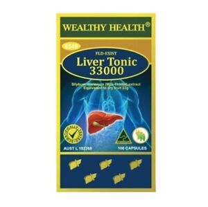 Wealthy Health FLD-Exist Liver Tonic 33000 100 Capsules