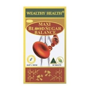 Wealthy Health Maxi Blood Sugar Balance 60 Tablets