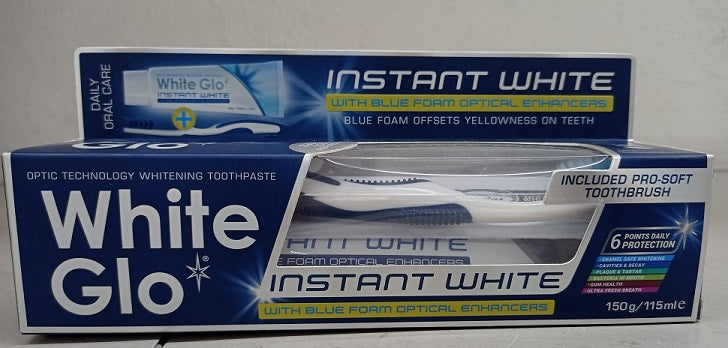 White Glo Instant White Toothpaste 150g