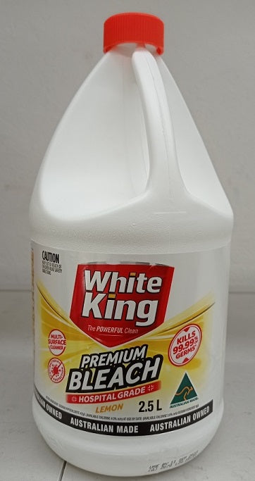 White King Premium Bleach Lemon 2.5L